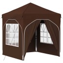  Pop up Festtelt 192 x 192 x 245 cm Brun