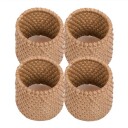 ZicZac  Rattan serviettring 4 stk beige