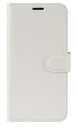 INCOVER Huawei Y5 (2019) Litchi Skinn Flip Deksel med Lommebok - Hvit