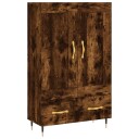 vidaXL Highboard røkt eik 69,5x31x115 cm konstruert tre