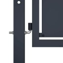  Hageport stål 350x175 cm antrasitt