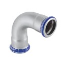 Geberit 108mm Syrefast 90° Bøy med 2 Muffer Pressfitting
