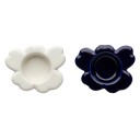 Marimekko Unikko Shape telysholder 2 pk kobolt/matt hvit