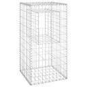 Gabionstolpe 50x50x100 cm jern Silver