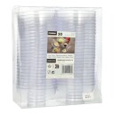 Papstar Former Fingerfood Rund Transparent 50-pakning 11206