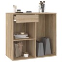 vidaXL Sminkeskap sonoma eik 80x40x75 cm konstruert tre