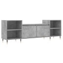  TV benk betonggrå 160x35x55 cm konstruert tre