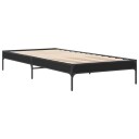  Sengeramme svart 100x200 cm konstruert tre og metall 8721012985520
