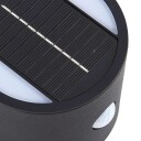 Lindby LED-vegglampe Amren svart ABS sensor