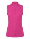 Callaway Ribbed Sleeveless Golf Polo   Pink   L