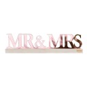 Ginger Ray Mr & Mrs Skilt Roségull Akryl PAM-527