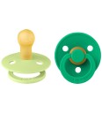 BIBS Colour Smokker Str. 1 Rund 2 pack Matcha/Cactus BIBS 0 6 md Smokk Grønn
