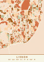 Black Maps Earth Tones 39 Plakat Plakat / 21x30cm