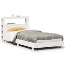  Sengeramme uten madrass hvit 75x190 cm heltre furu 3306445
