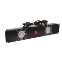 Omnitronic Front Panel Z-19 With 2 Fans Wired 2u Rack Panel With Two Ventilation