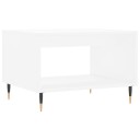 vidaXL Salongbord hvit 60x50x40 cm konstruert tre