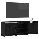  TV skap 130 x 33 x 47 cm Svart eik Konstruert tre