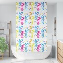 Dusjrullgardin 120x240 cm Stoff Bredde 116 cm