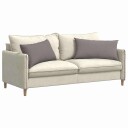  Sofaputer 2 pcs Gråbrun 80 x 40 cm stoff