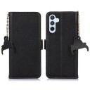 Samsung Galaxy A15 Lommebok-deksel i Lær med RFID Svart