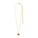 Pilgrim Now Necklace Gold Plated/Red   GOLD PLATED   One Size