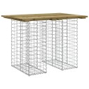 vidaXL Hagebenk gabiondesign 100x70x72 cm impregnert furu