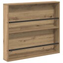vidaXL Magasinreol Artisan Eik 80 x 12 x 70 cm Konstruert tre