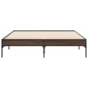  Sengeramme brun eik 120x190 cm konstruert tre og metall 8721012985766