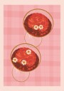 Pink Drinks With Daisies Plakat / 30x40