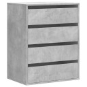  Kommode betonggrå 60x41x76 cm konstruert tre 8721102951305
