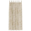  Gardin med gardiner 2 pcs Krem 225 x 140 cm Fløyel