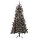  Kunstig juletre grønn 114 x 114 x 210 cm PVC og plast og stål