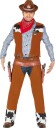 Fiestas Guirca Cowboy Kostyme til Mann Strl M