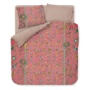 Pip Studio Sengetøy - 140x200 cm - Petites Fleur Rosa - Rosa - 2 i 1 design - 100% bomull - Pip Studio