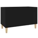  Hifi benk svart 74,5x38x48 cm konstruert tre