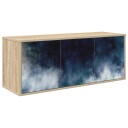 vidaXL Vegghengt TV skap RAALTE 102 x 33 x 40 cm Sonoma eik