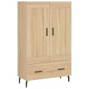 vidaXL Highboard sonoma eik 69,5x31x115 cm konstruert tre