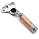 Parker Shaving TRVL-Ladies Venus Compatiable Rose Gold Textured Razor