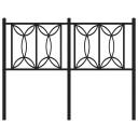  Sengegavl i metall svart 120 cm 8721102644221