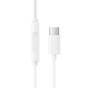 Borofone BM100 In Ear hodesett med USB C 1,2 m Hvit