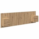  Hodegjerde Med Skap med skuff 3 pcs Artisan Eik Konstruert tre