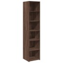 Highboard brun eik 40x41x185 cm konstruert tre