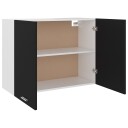 vidaXL Hengende skap svart 80x31x60 cm sponplate