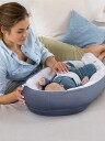 Doomoo Babynest Måne Blågrå