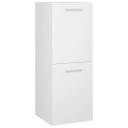 vidaXL Baderomsskap hvit 30x30x80 cm sponplate