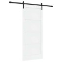 vidaXL Skyvedør med Tilbehør Hvit 86x198.5 cm Solid Furu