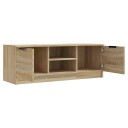 vidaXL TV-benk sonoma eik 102x35x36,5 cm konstruert tre