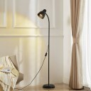 Lindby gulvlampe Tebbi svart metall høyde 150 cm