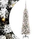  Kunstig juletre Grønn og hvit 120 cm PVC og Metall og Plast