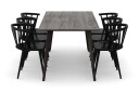 Tyrö Spisegruppe med 6 Tyrö Armstoler   Smoked Oak/Black